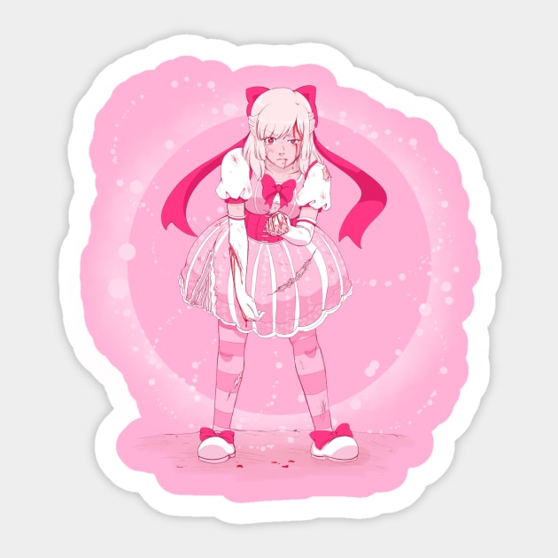 Bloody Magical Girl Sticker by alysan